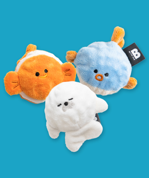 리틀 오션 프렌즈 공 장난감 세트 (삑삑)