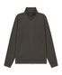 038 BASIC JERSEY ZIP-UP BROWN
