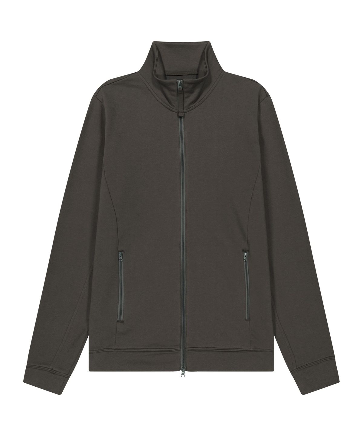 코이세이오 038(COYSEIO 038) 038 BASIC JERSEY ZIP-UP BROWN