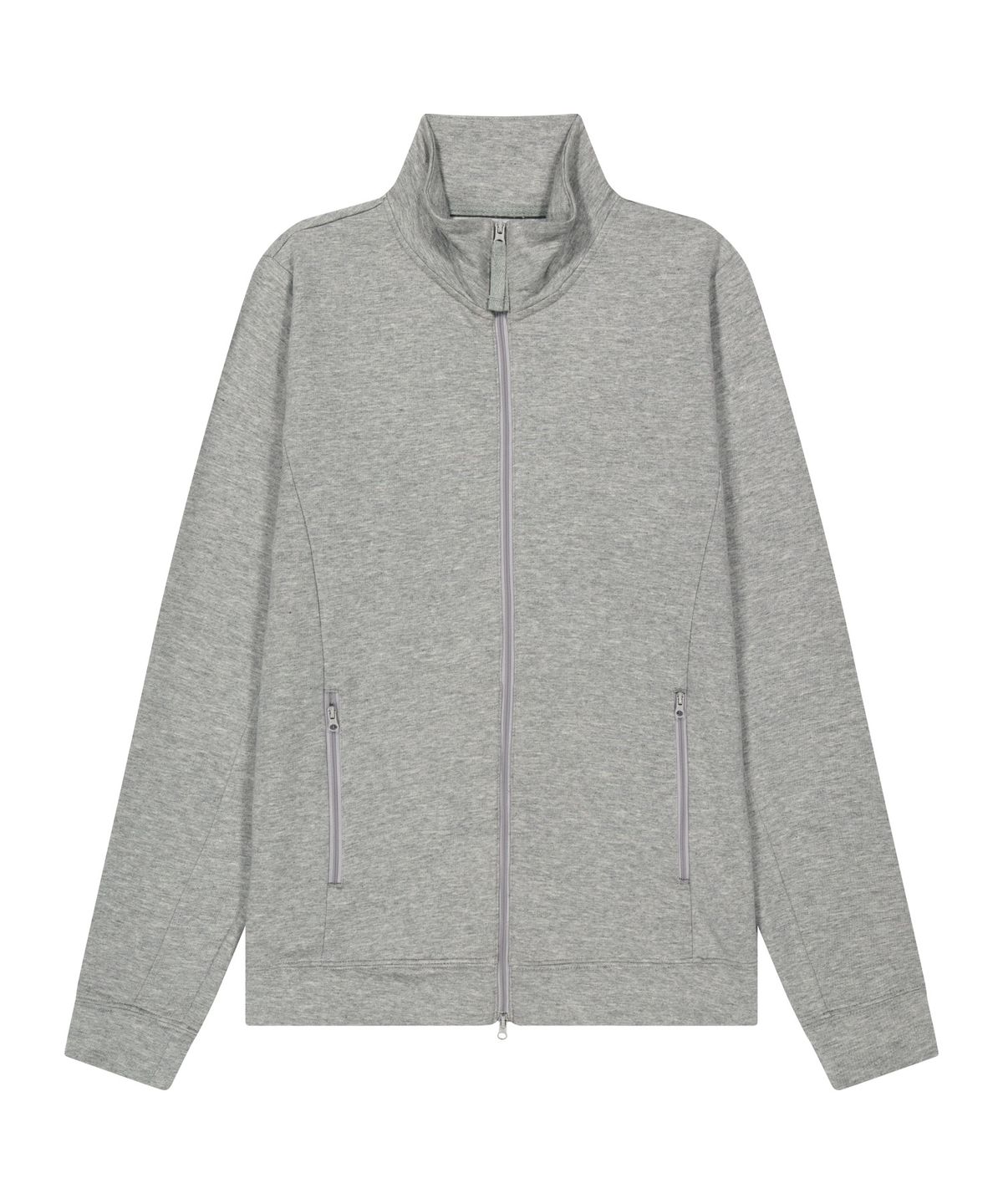 코이세이오 038(COYSEIO 038) 038 BASIC JERSEY ZIP-UP MELANGE GREY