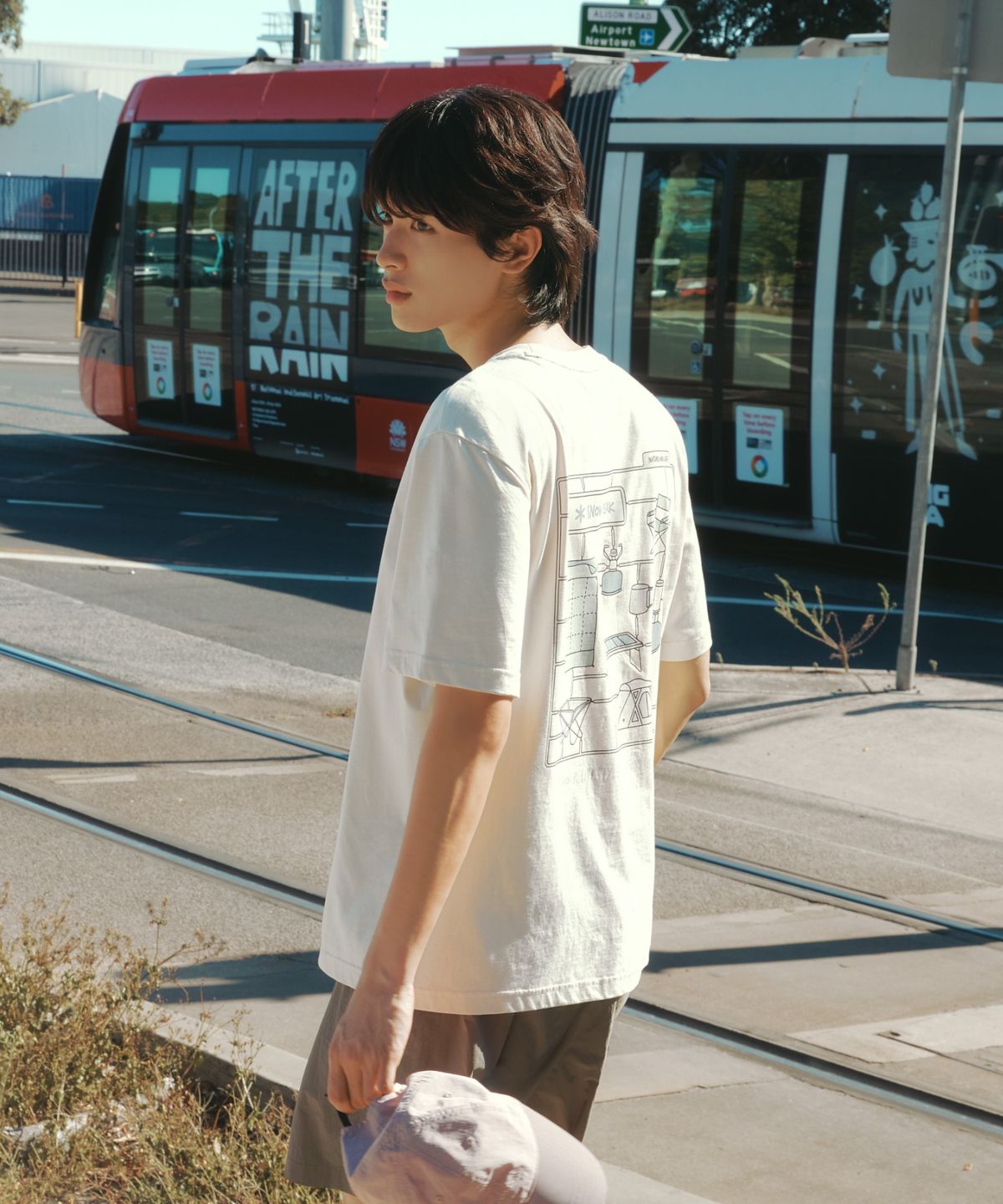스노우피크 어패럴(SNOWPEAK APPAREL) 코튼 캠핑 용품 반팔 티셔츠 (S26MUFTS78) Butter Ivory