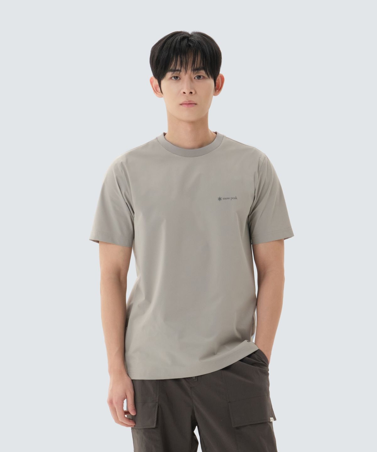 스노우피크 어패럴(SNOWPEAK APPAREL) 37.5 반팔 티셔츠 (S26MMTTS36) Fog Gray