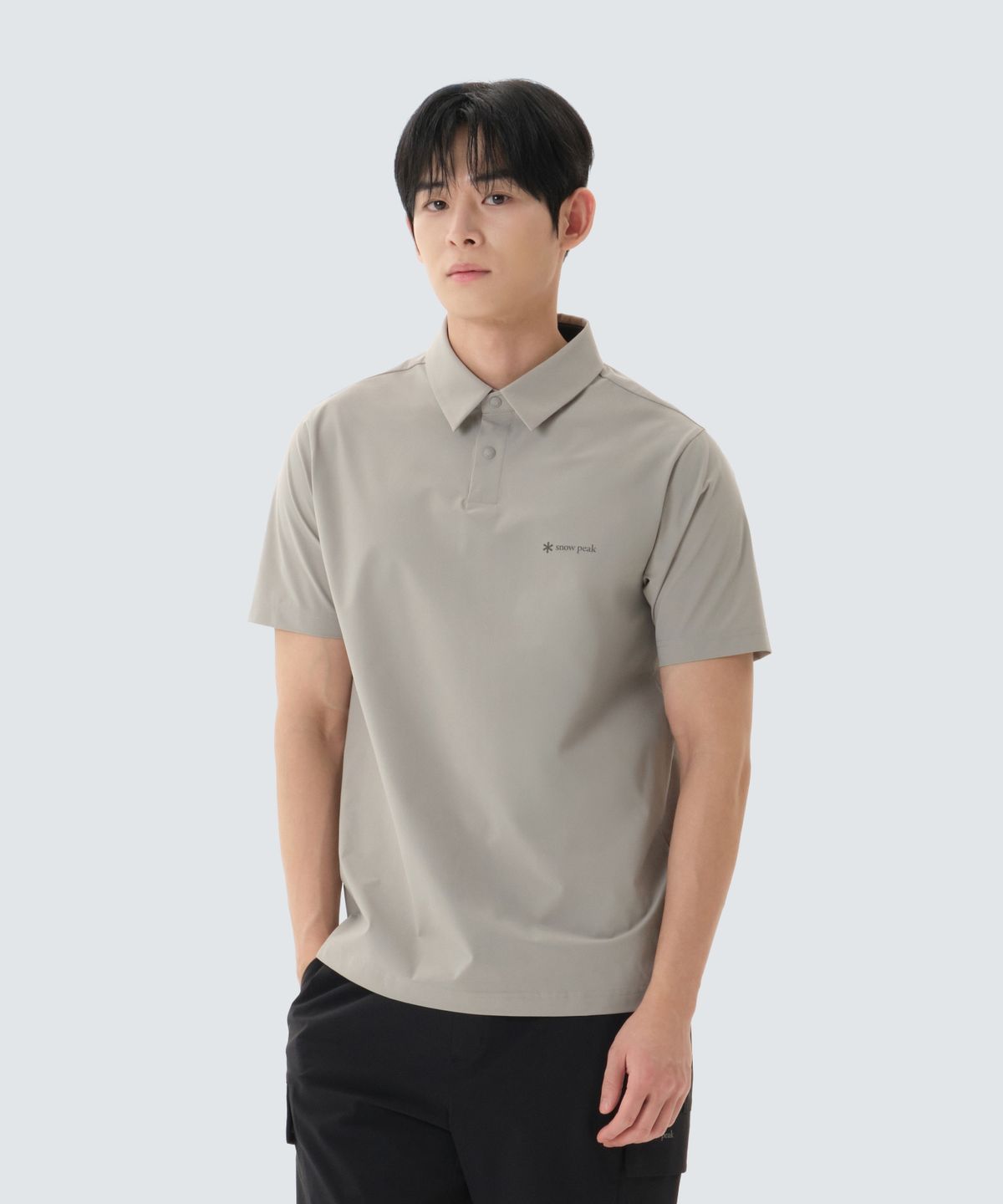 스노우피크 어패럴(SNOWPEAK APPAREL) 37.5 폴로 반팔 티셔츠 (S26MMTPS36) Fog Gray