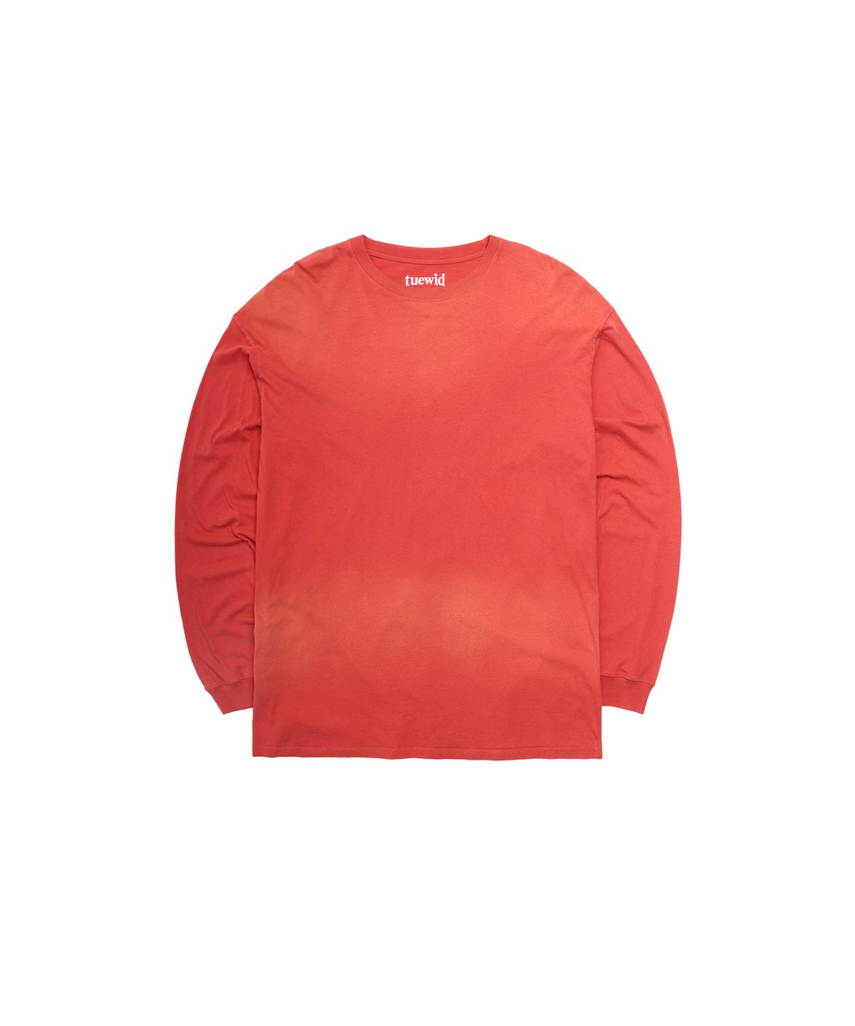 투위드(TUEWID) Tuewid midnight longsleeve t-shirts in burnt red