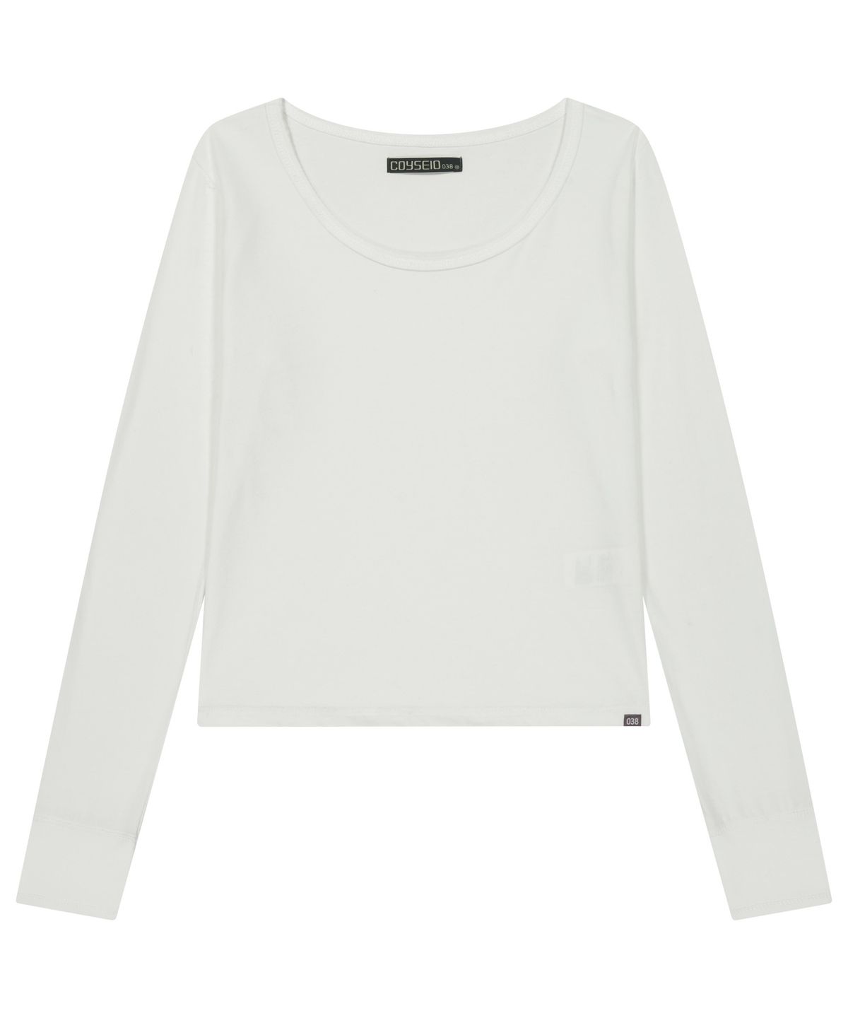 코이세이오 038(COYSEIO 038) 038 RAW EDGE LONG SLEEVE WHITE