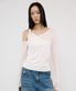 ONE SHOULDER DRAPED ASYMMETRIC TOP IN WHITE