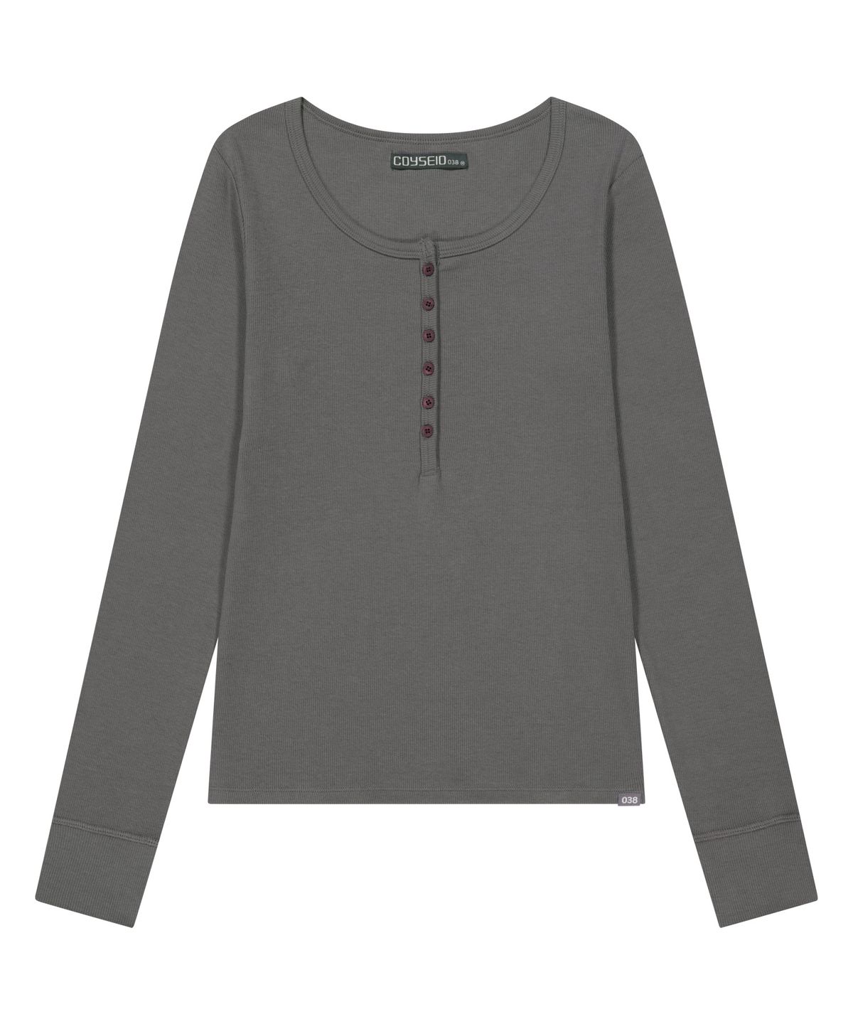 코이세이오 038(COYSEIO 038) 038 BUTTON LONG SLEEVE GREY