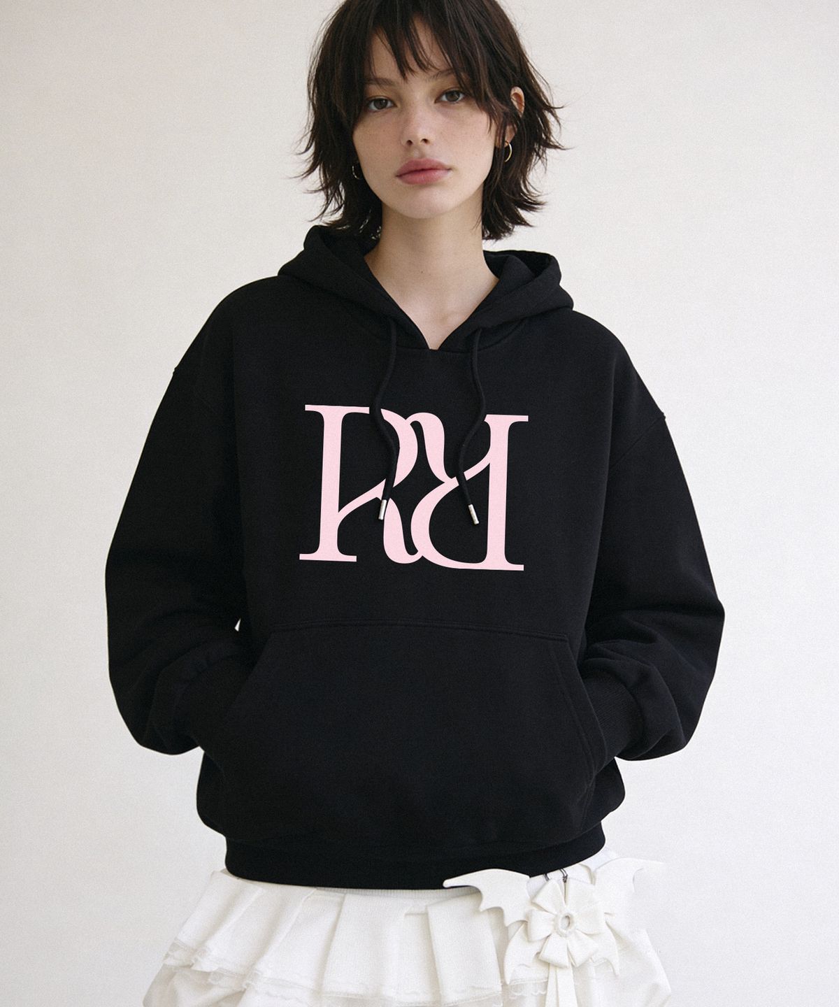 랜덤오프(RANDOMOFF) R:SIGNET BOLD OVER FIT HOODIE (3color)