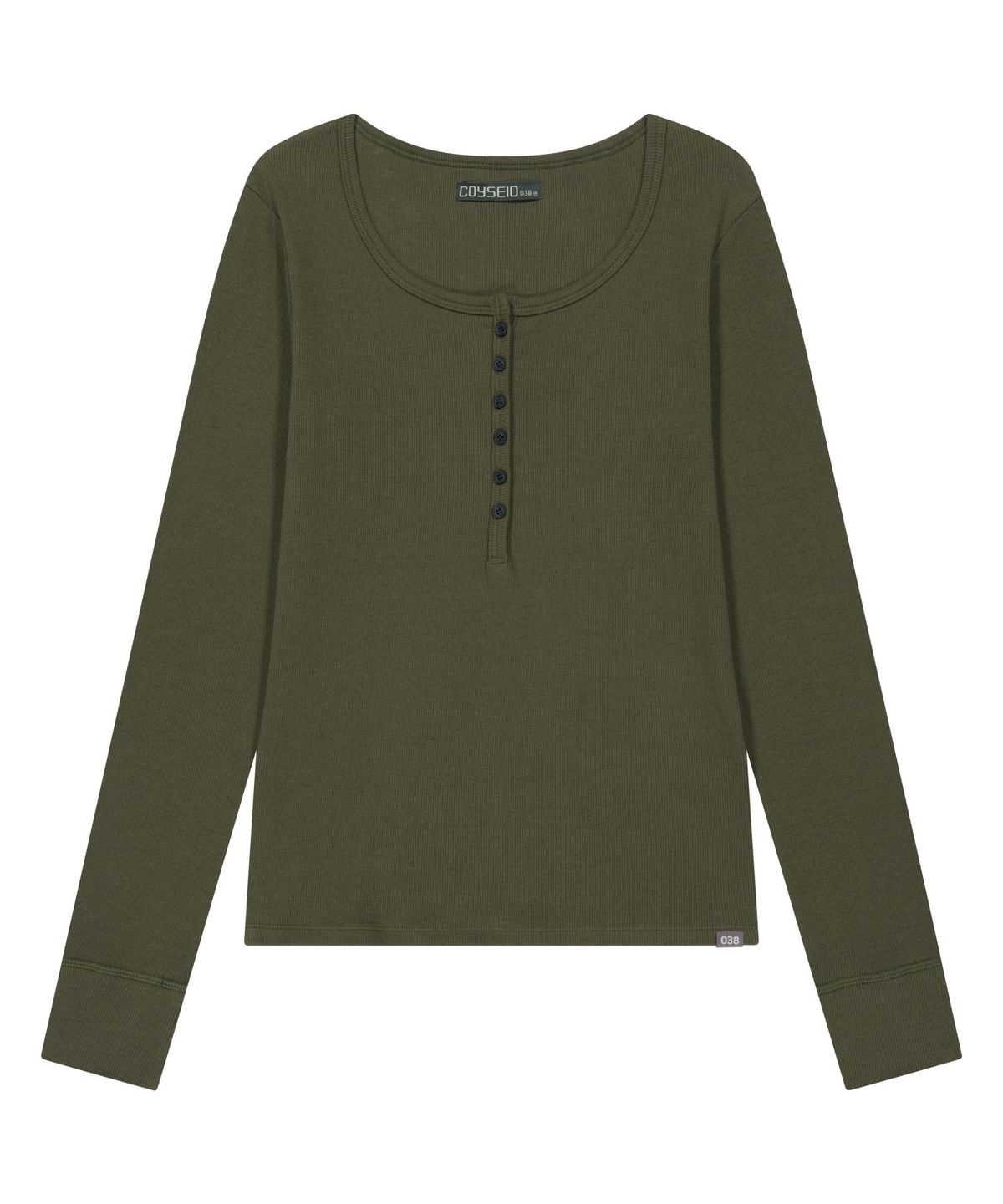 코이세이오 038(COYSEIO 038) 038 BUTTON LONG SLEEVE KHAKI