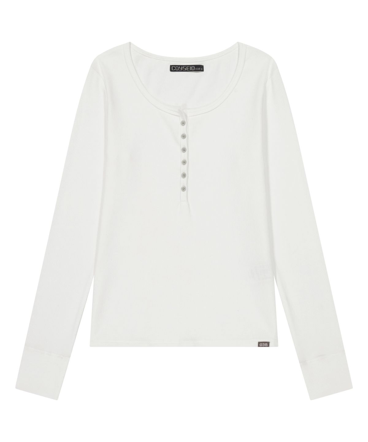 코이세이오 038(COYSEIO 038) 038 BUTTON LONG SLEEVE WHITE