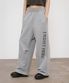 GERMAN LETTERING SWEATPANTS IN MELANGE GREY