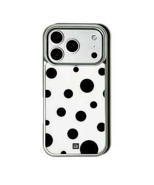 블랙 버블 글라스 범퍼 케이스_블랙,화이트