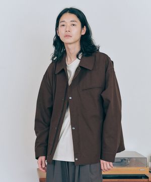 유니섹스 옥스포드 봄버 자켓 브라운