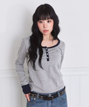 에센셜 헨리넥 롱슬리브 [2color]