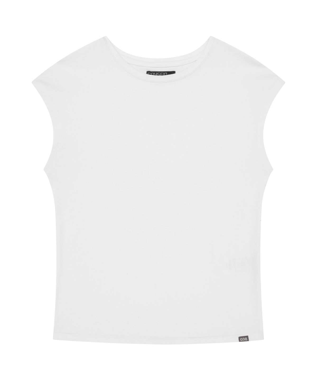 코이세이오 038(COYSEIO 038) 038 CAP SLEEVE T-SHIRT WHITE