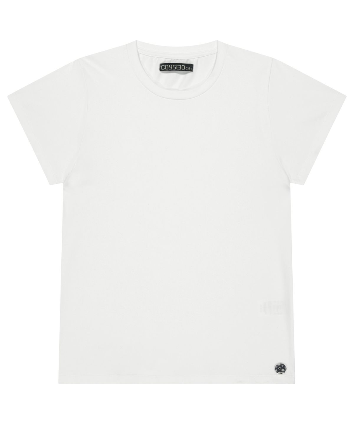 코이세이오 038(COYSEIO 038) 038 STAR BUTTON PLAIN T-SHIRT WHITE