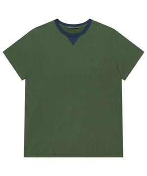 038 BUTTON POINT T-SHIRT GREEN