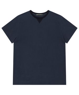 038 BUTTON POINT T-SHIRT NAVY