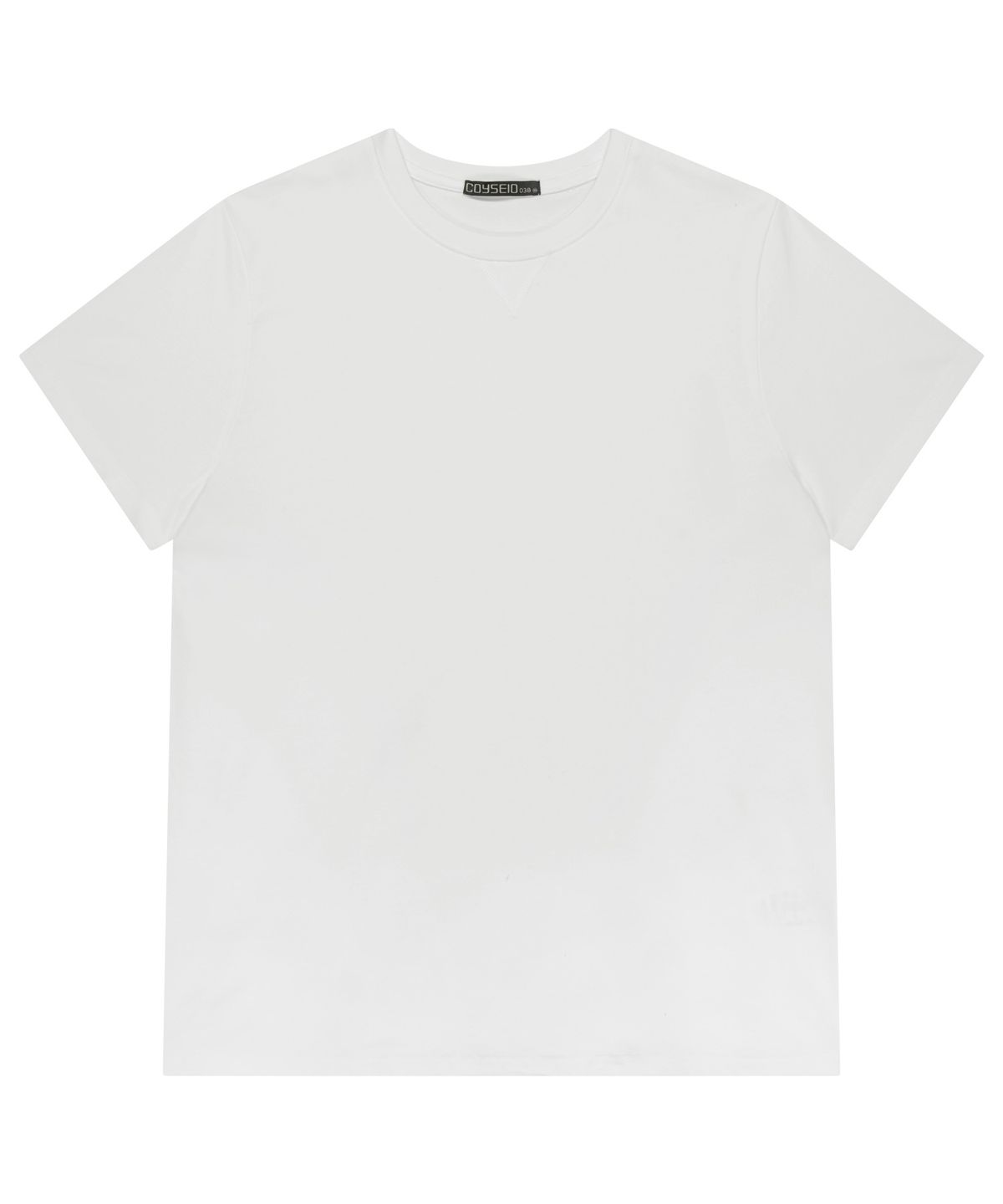 코이세이오 038(COYSEIO 038) 038 BUTTON POINT T-SHIRT WHITE