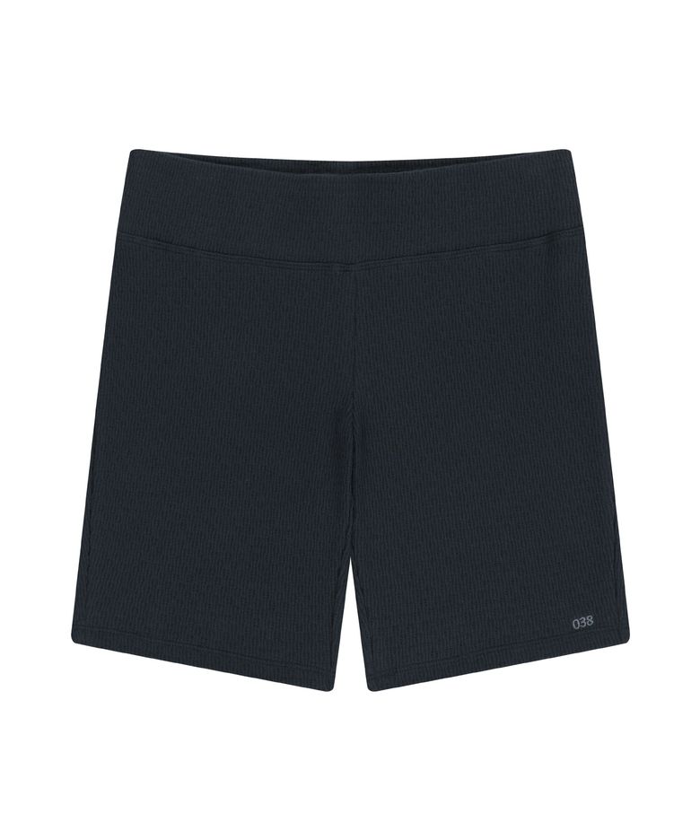 038 MINI WAFFLE BIKER SHORTS NAVY