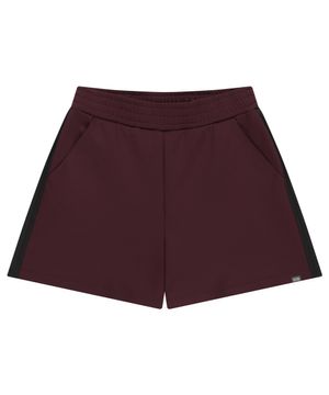 038 BASIC JERSEY SHORTS WINE