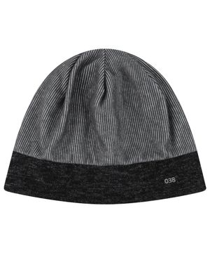 038 PINSTRIPE BEANIE BLACK