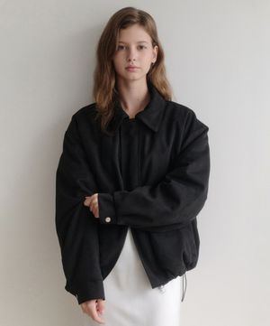 Les Suede Padding Jacket(블랙)