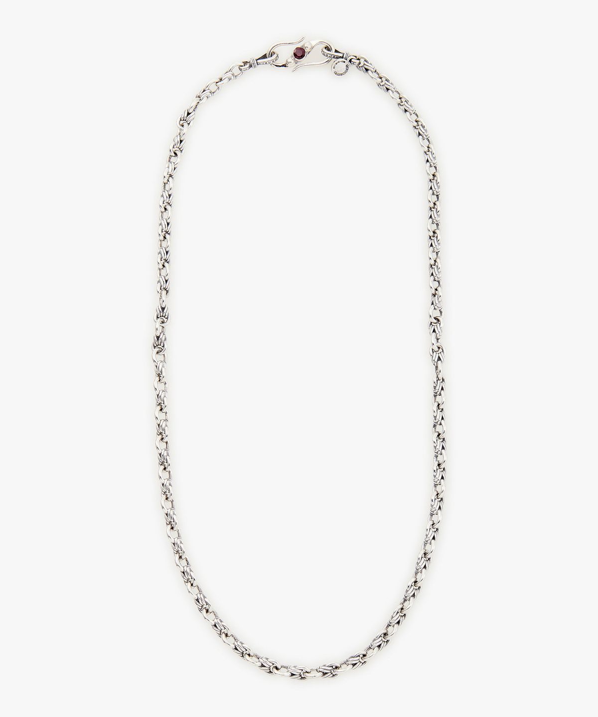 맨온더분(MAN ON THE BOON) [GEROCHRISTO JEWELRY] 트위스트 체인 50CM_실버 4716129215