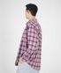 오버핏 그래픽 체크셔츠 (MIXED BURGUNDY)