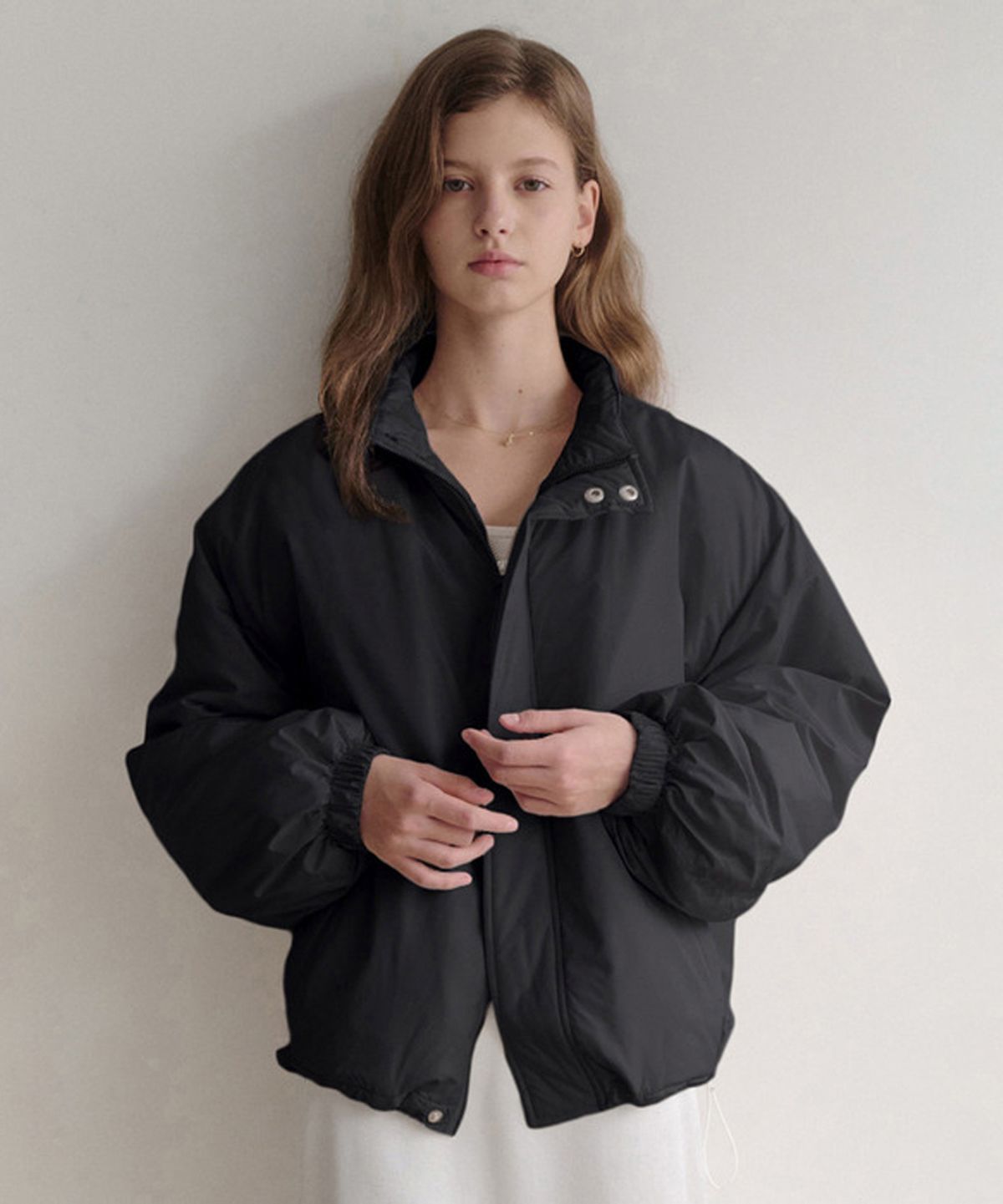 르나브(LENAV) esy half Padding Jacket (블랙)