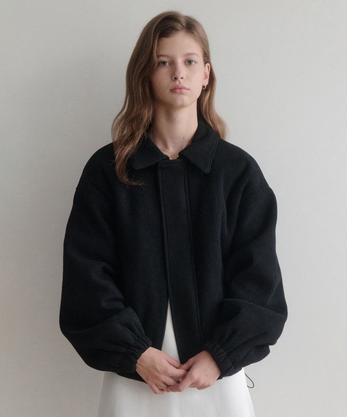 르나브(LENAV) Les Cashmere Padding Jacket (블랙)