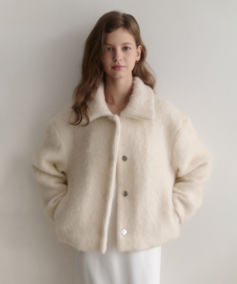 esy Fur Wool Jacket (아이보리)