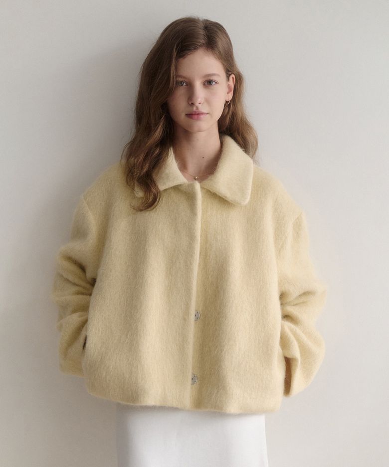esy Alpaca Wool Jacket (버터)