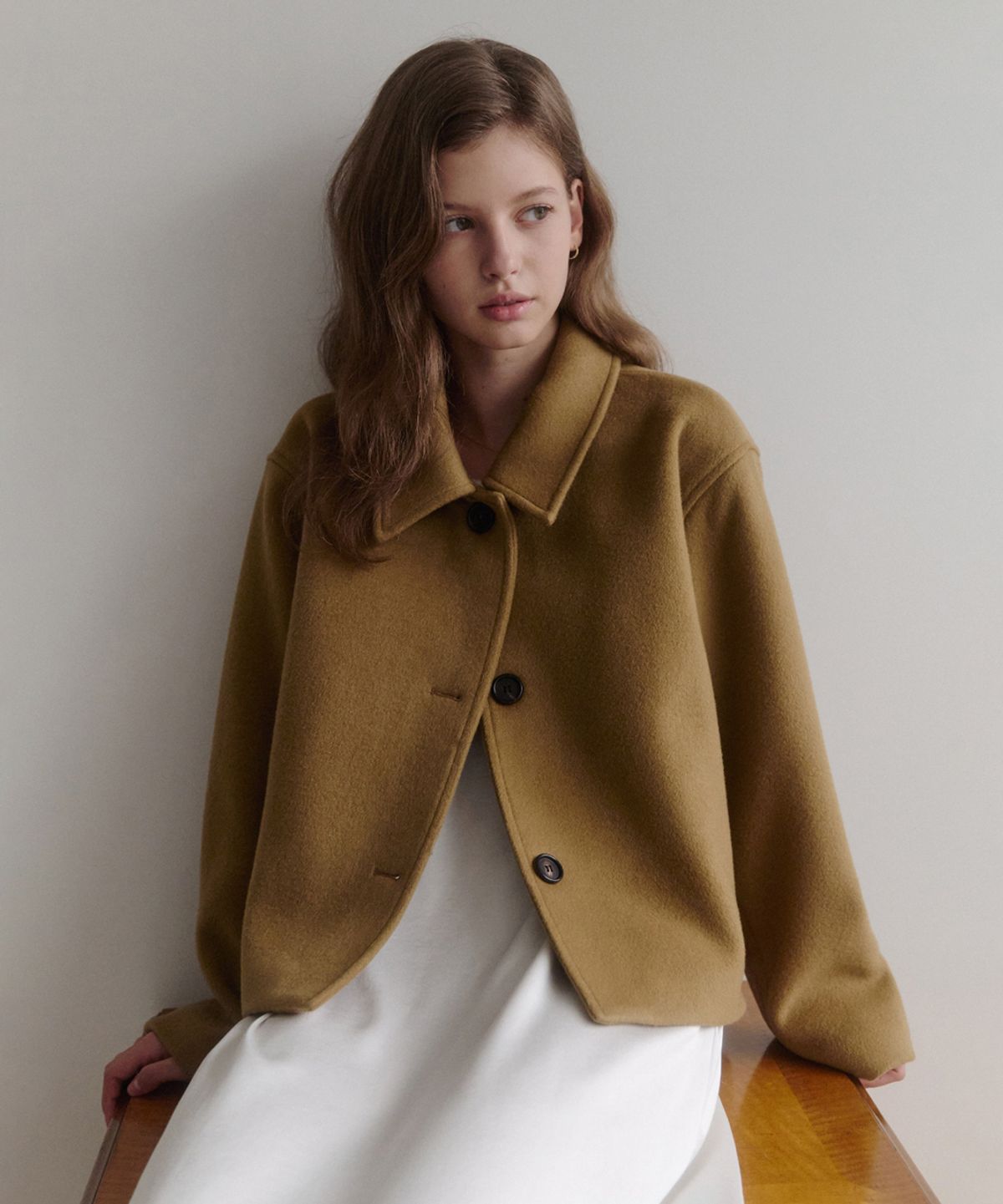 르나브(LENAV) esy cashmere Jacket (카멜)