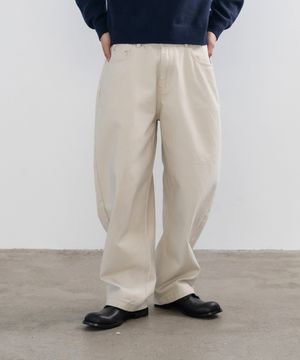 [데일리룸PICK] 배럴핏 커브드 와이드팬츠_아이보리