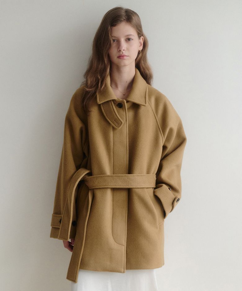 esy cashmere half Coat (카멜)