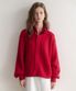 esy cashmere half knit zip up (레드)