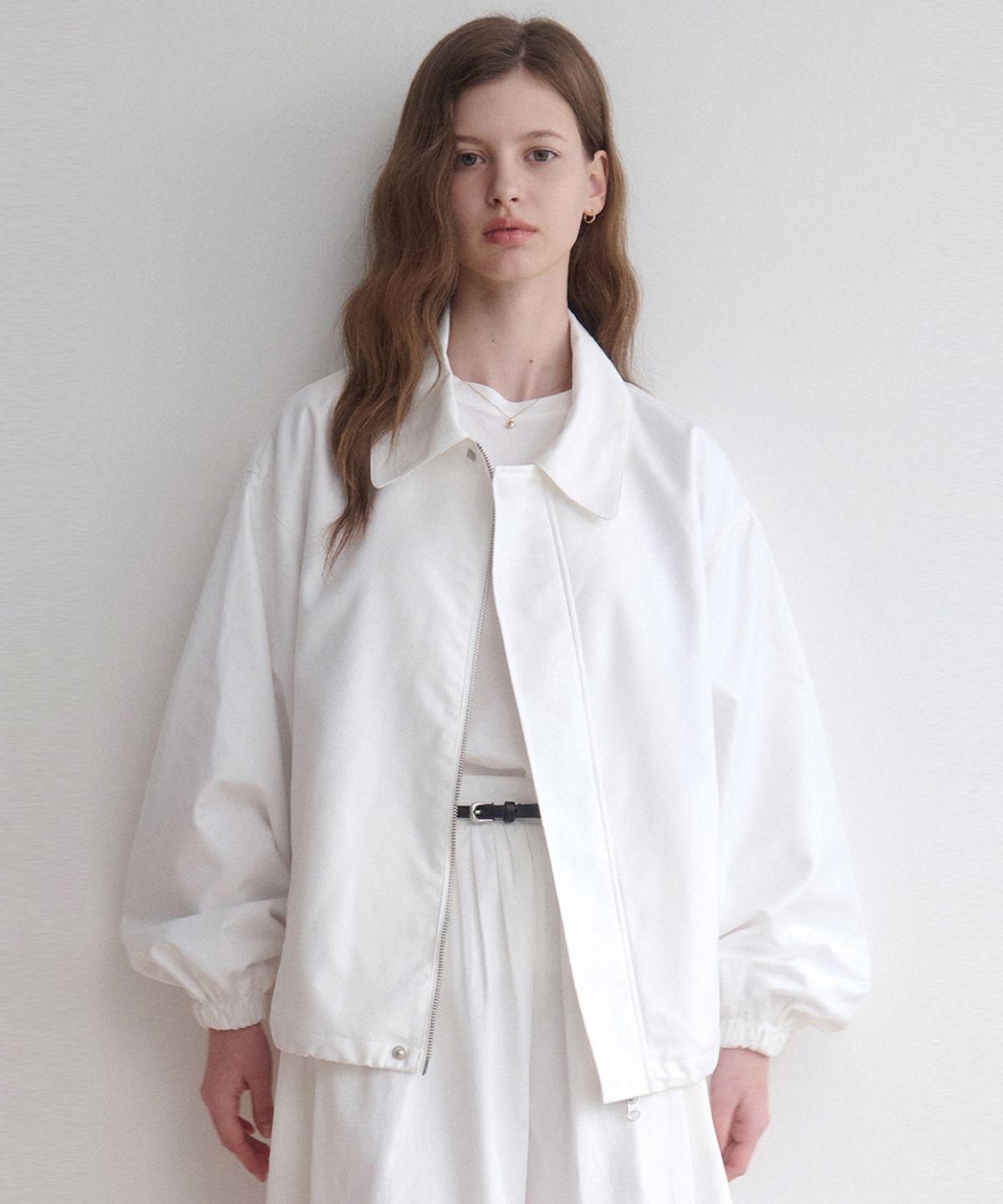 르나브(LENAV) Esy white cotton blouson