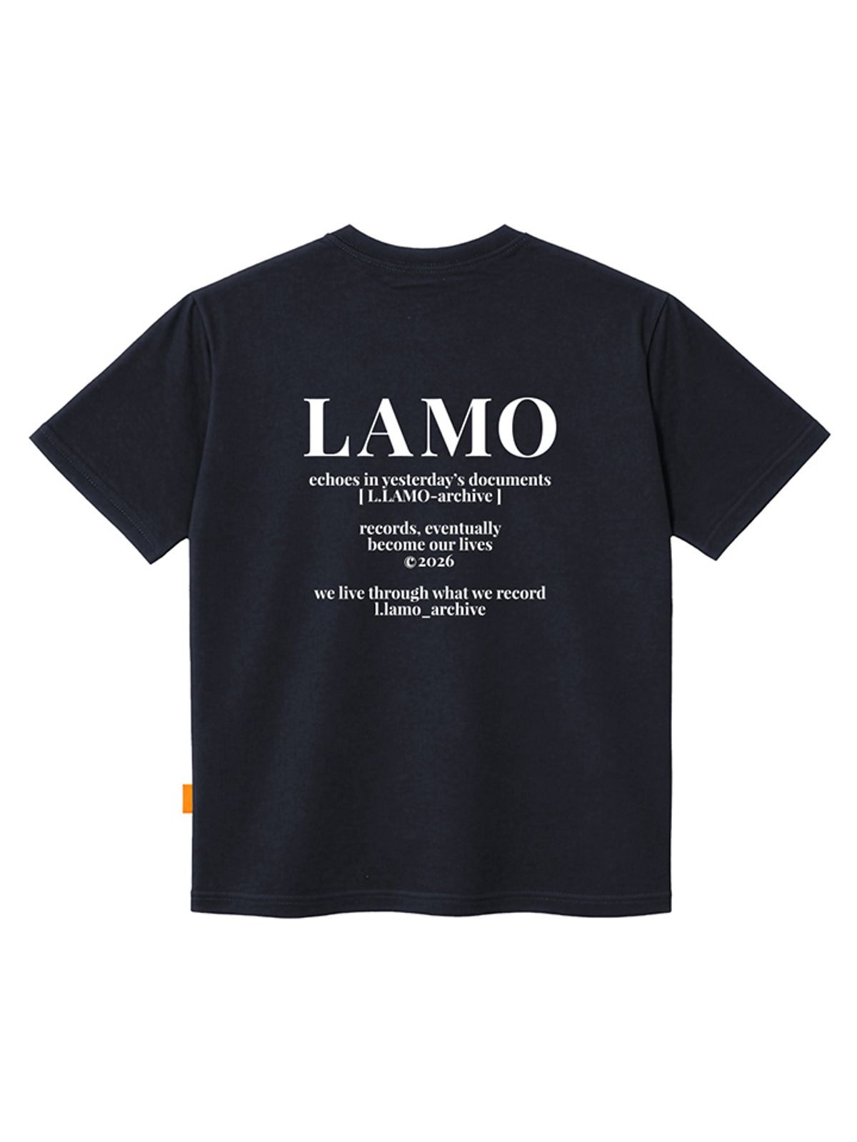엘라모(LLAMO) LAMO아카이브 반팔티셔츠 남녀공용 빅사이즈