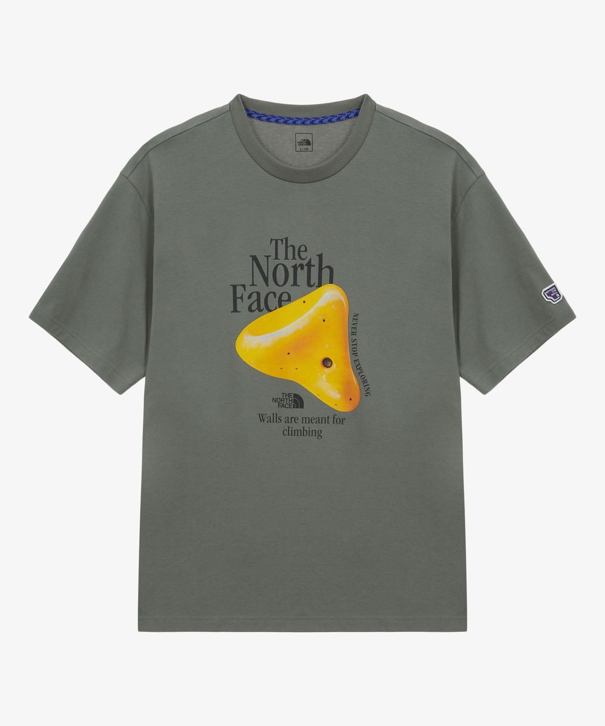 노스페이스(THE NORTH FACE) NT7US09A 남성 업홀드 반팔 티 KHAKI