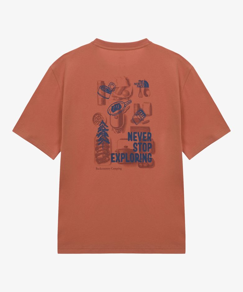 NT7US23D 남성 데이캠퍼 반팔 티 DARK ORANGE