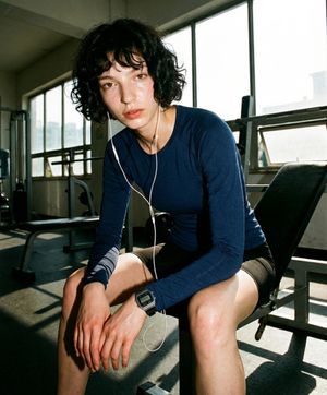 크루넥 베이스 레이어 롱슬리브 네이비