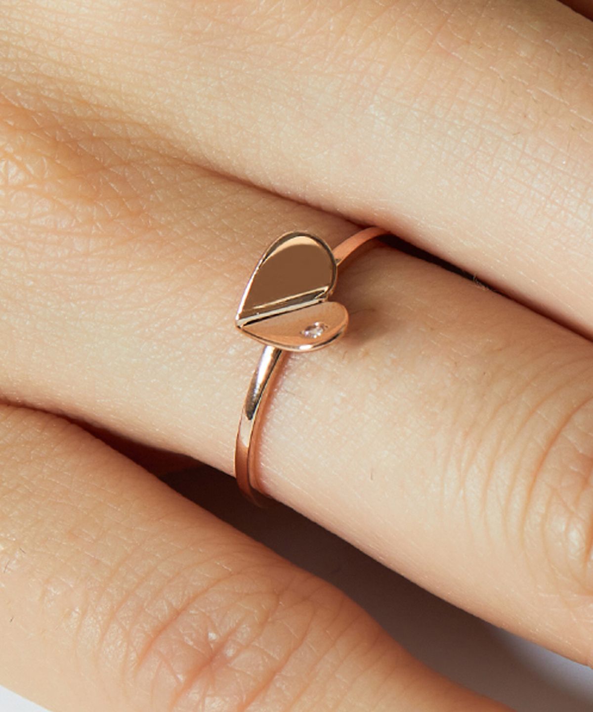 엘렌쥬얼리(HELENE JEWELRY) 14K 18K 에끌라 하트 미스 링 금 반지