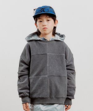 스쿨 모자이크 맨투맨 - 챠콜