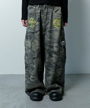 마온 카모 카고 코튼 팬츠 남녀공용