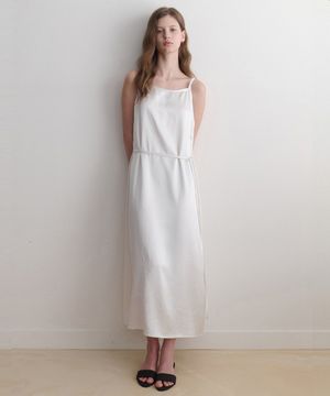 les satin one-piece (white)