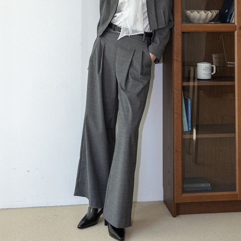 LS_Layered wrap pants_GRAY