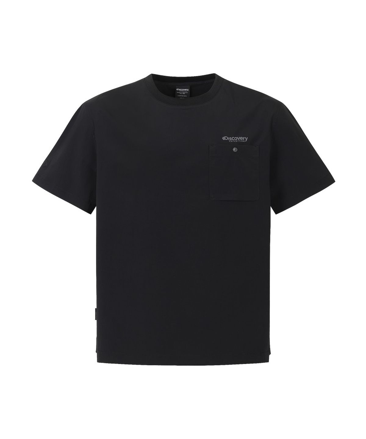 디스커버리 익스페디션(DISCOVERY EXPEDITION) 남성 프레시벤트 가슴포켓 우븐 반팔티셔츠 (BLACK)