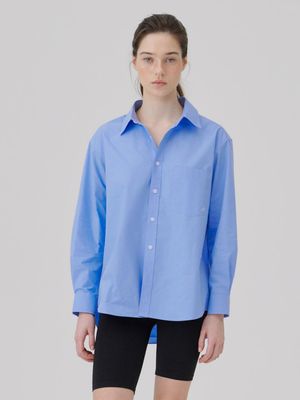 Oversized Essential Shirt Blue