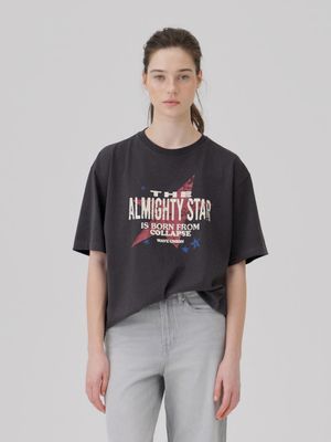 Almighty star T-shirt Charcoal